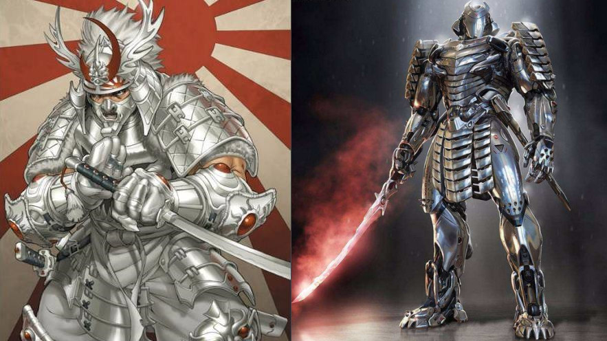 银武士登场于电影《金刚狼2》中,在电影中银武士的造型非常霸气和炫酷