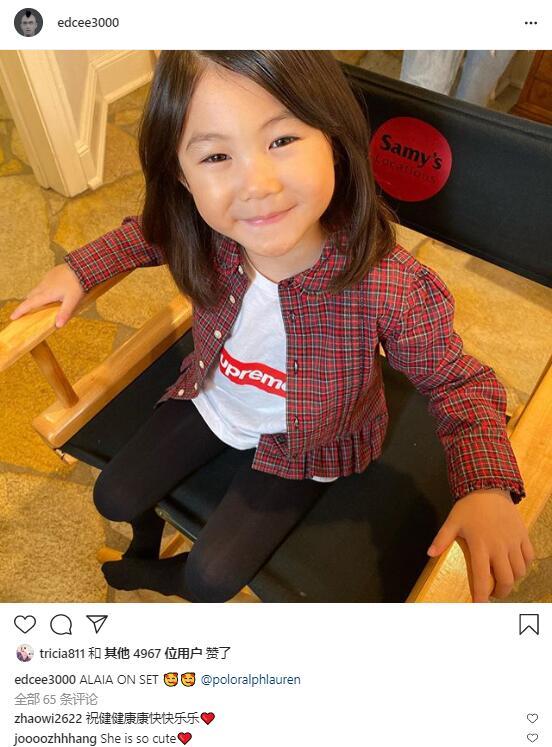 陈冠希|陈冠希晒女儿近照，Alaia似妈妈秦舒培翻版，没有遗传爸爸神颜