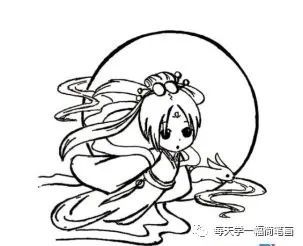 中国神话人物画 简单图片