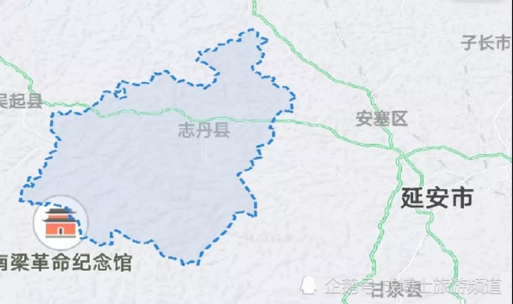 志丹县位于山西省延安市西北部,北纬东部和安塞区相接,西北部与吴起