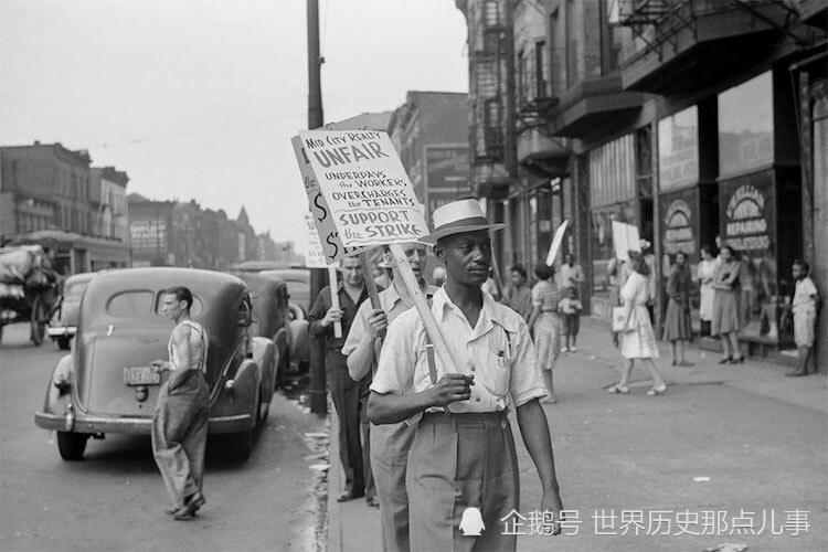 珍贵老照片1941年美国芝加哥的街头景象经济大萧条余波未了