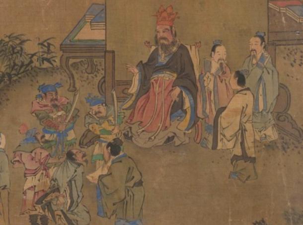 孔子|古人眼里的古人，《诛少正卯图》是讲孔子私人恩怨？还是儒法之争