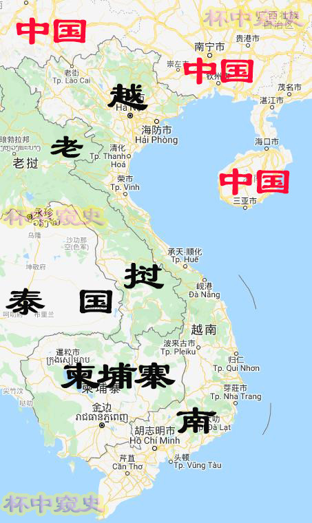 图-越南在地图中的位置越南如今经济条件变好了,在国家修建了多个国际
