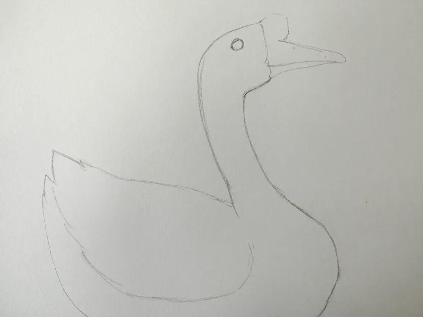 王浩然小朋友,这样教爸爸妈妈画白鹅