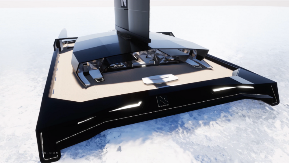 全球最快 nemesis yachts发布101米未来派水翼双体船概念