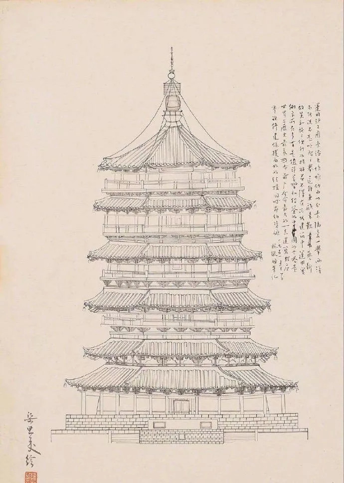 梁思成|时隔80年，梁思成大量建筑手稿曝光！网友：分分钟媲美电脑制图！