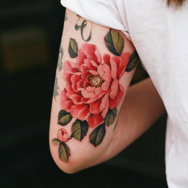 花朵纹身图案欣赏