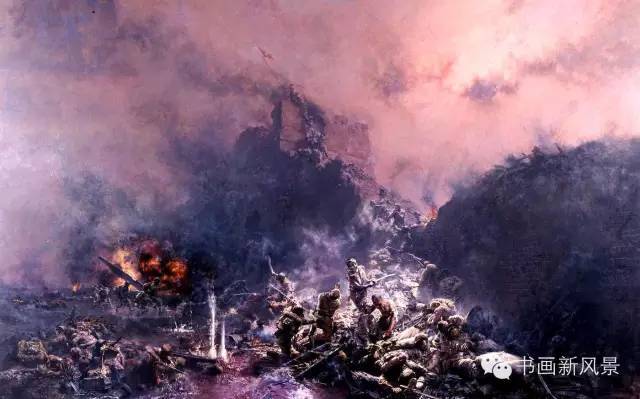 油画|今天是抗战胜利纪念日，看看这些画！