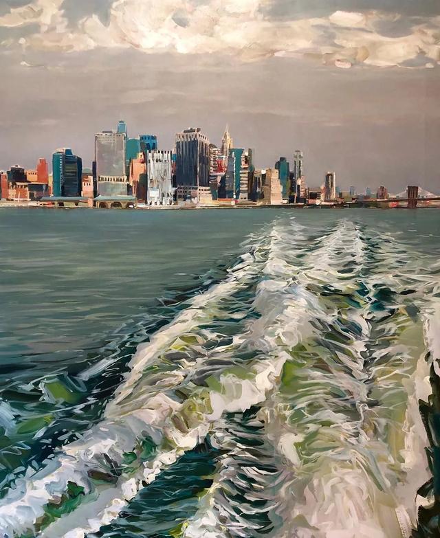 一起来看看这些块面感十足的油画,质感刻画到位