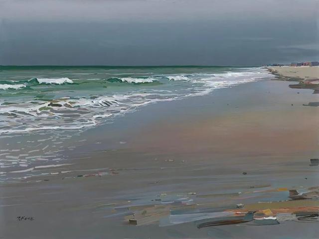 一起来看看这些块面感十足的油画,质感刻画到位