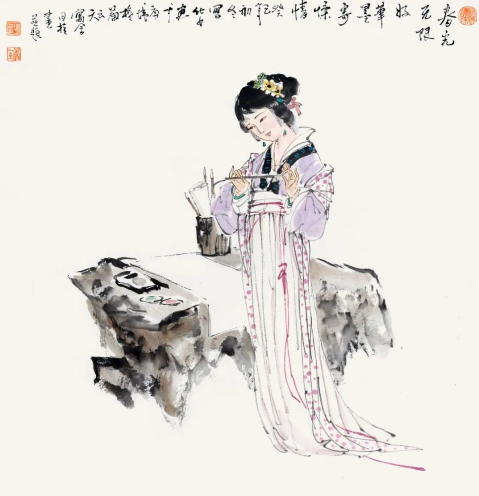 何月桂|何月桂——以线条描绘佳人诗意婉约之美