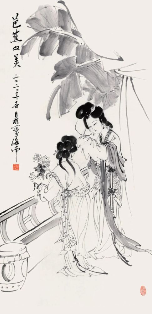 何月桂|何月桂——以线条描绘佳人诗意婉约之美