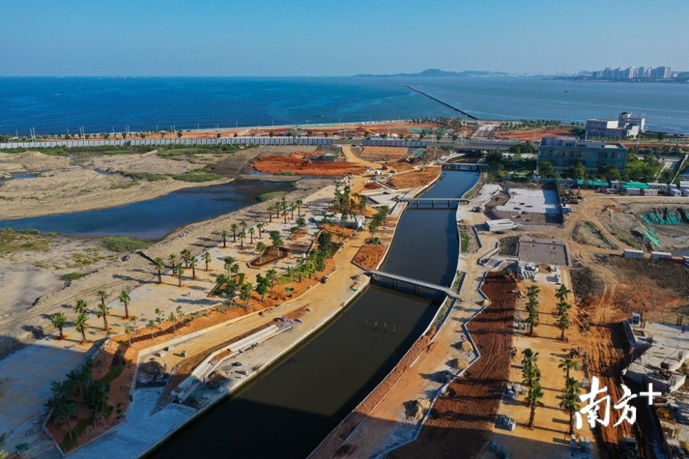 多图抢先看汕头津湾东海岸公园建设十一迎客
