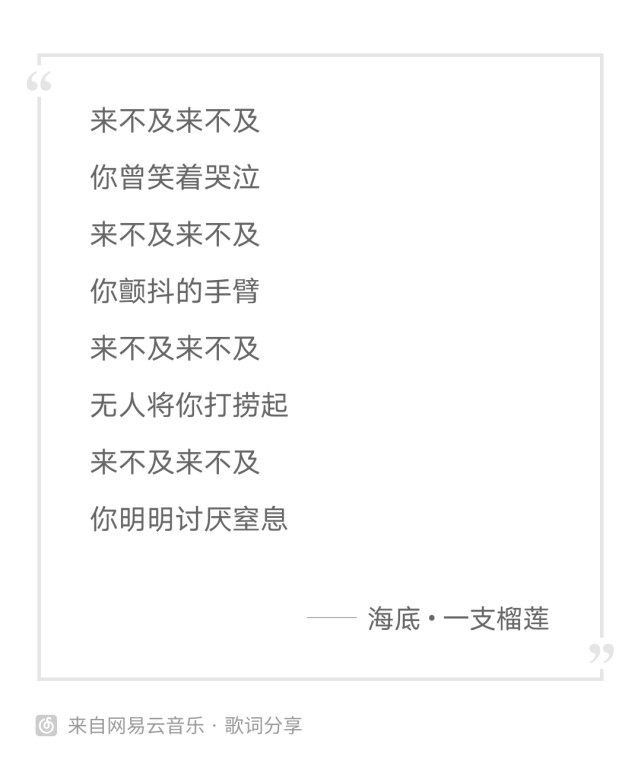 對一支榴蓮的海底歌詞的理解