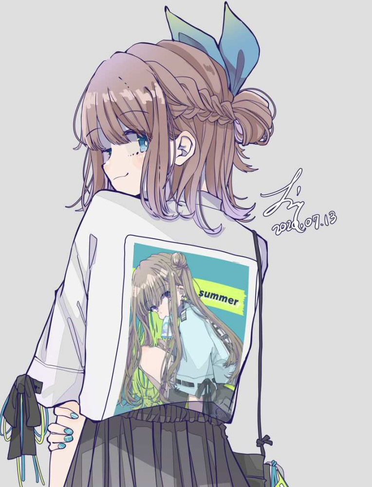 二次元漫画:元气十足的少女映画