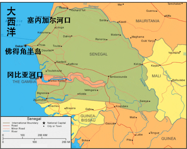 冈比亚:国土形状为何宛如蚯蚓,钻入塞内加尔的腹地?