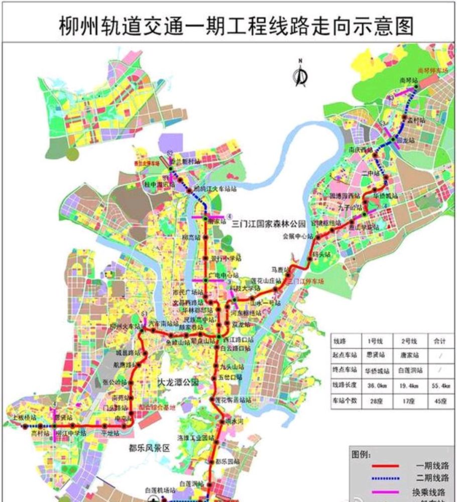 柳州市轨道交通建设历程以及发展规划