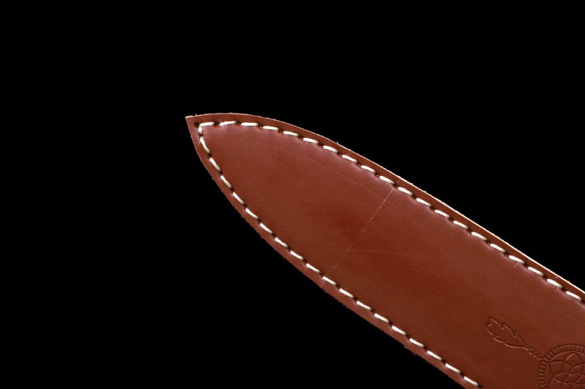 小剑|手锻一体小剑，手工折叠百炼花纹钢