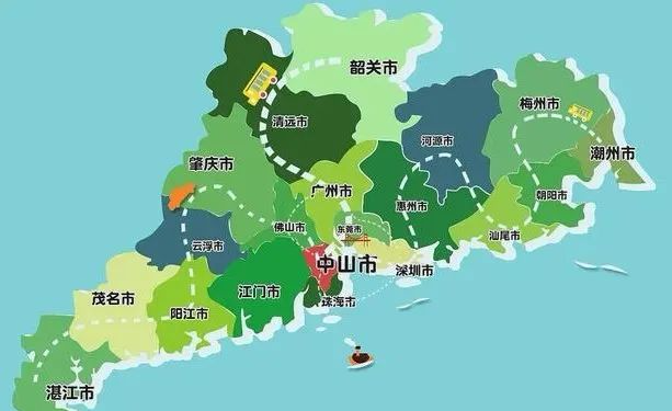 新廣東廣東行政區劃調整暢想