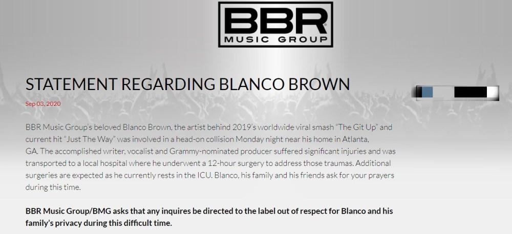 35岁美国知名男歌手遭遇致命车祸目前仍在icu抢救中 腾讯新闻