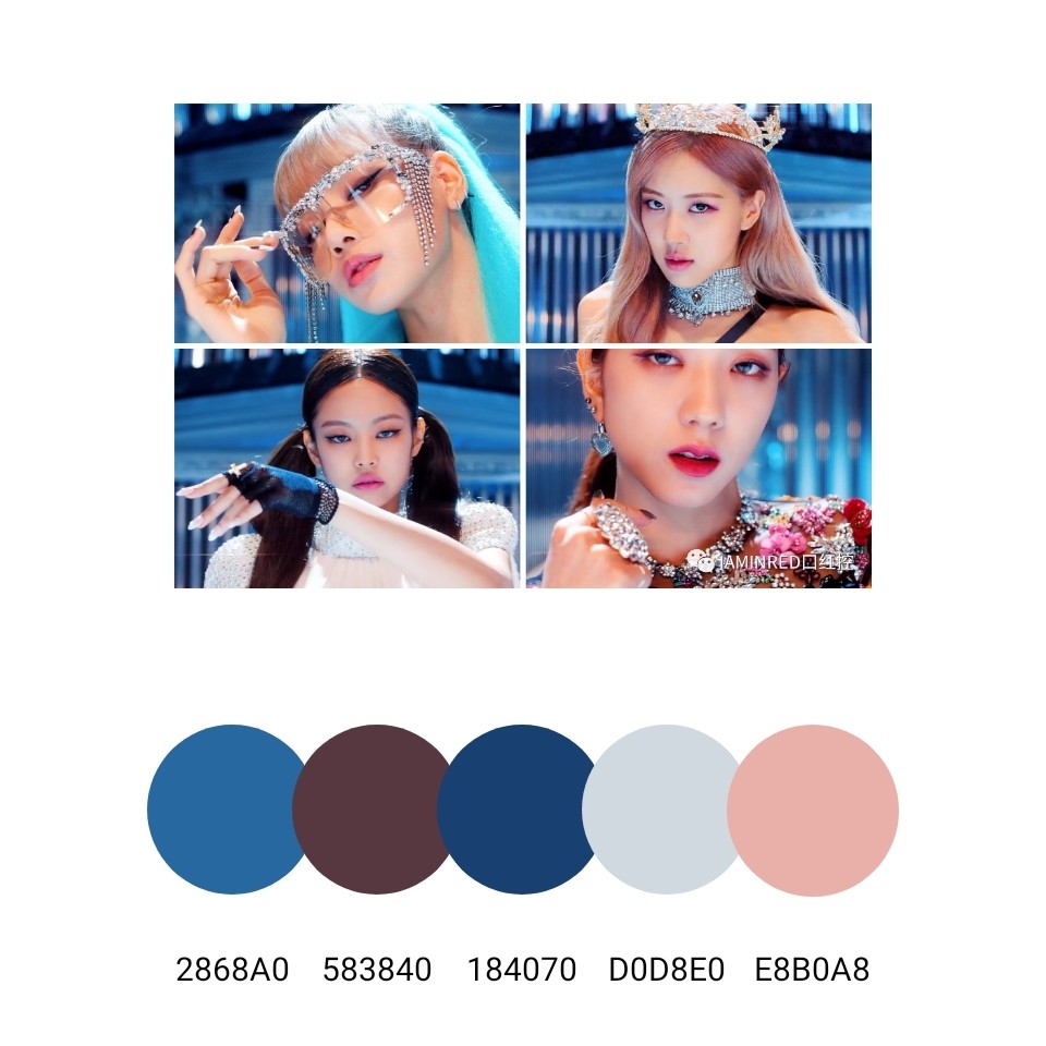 神颜女团blackpink美女也太会了这配色无法抵抗