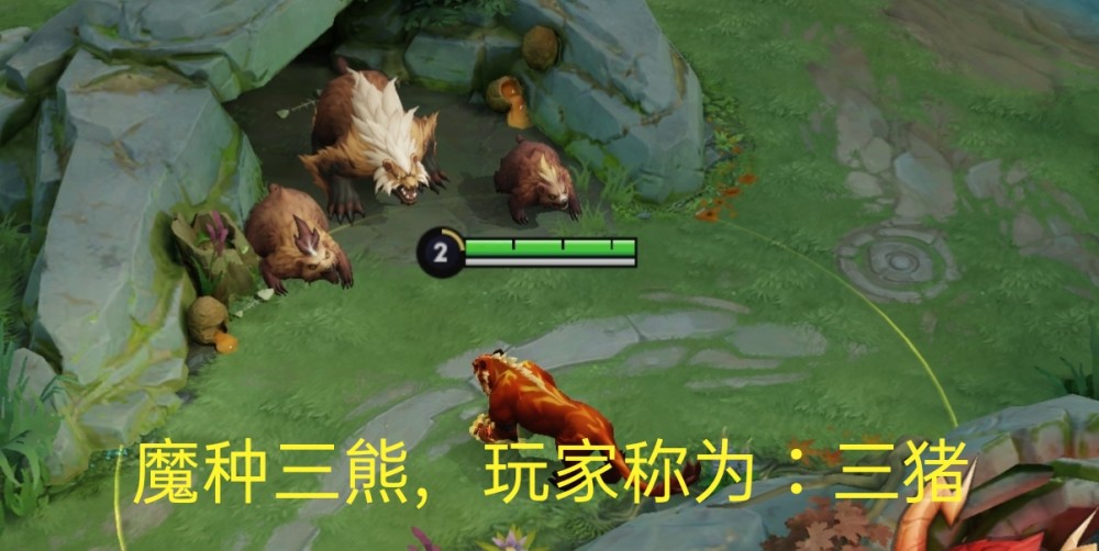 王者荣耀:峡谷中被遗忘的野怪名字,魔种熊:你居然把熊叫成猪?