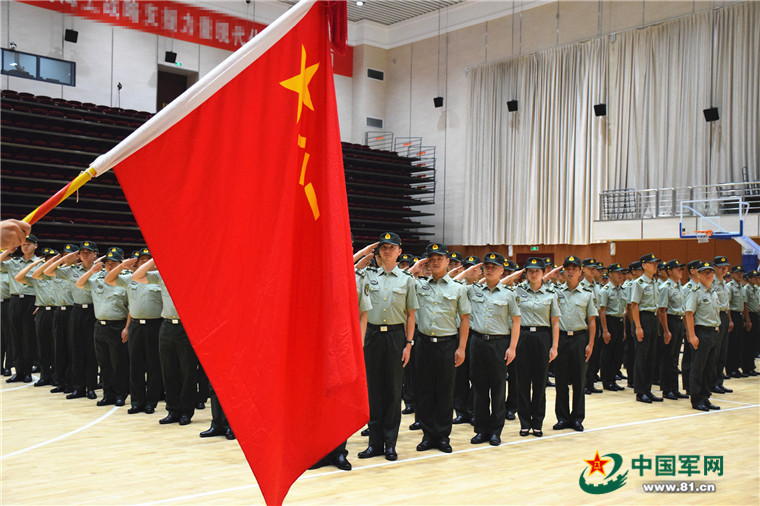 中国战略支援部队军旗图片