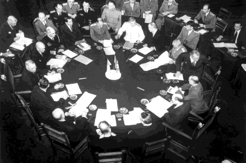 波茨坦会议,确定了世界格局与势力范围由于财政状况迅速恶化,1947年2