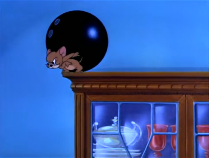 猫和老鼠:准备好了保龄球跟跷板还有诱饵,杰瑞:不信这一次不成功!