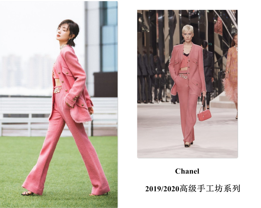 蓝盈莹|姐姐成团夜造型，蓝盈莹发型油腻，万茜香奈儿不敌阿朵民族风抢镜