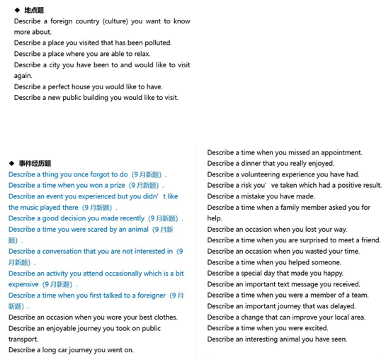 雅思口语9月又换新题 新东方在线带来最新题库解析 腾讯新闻