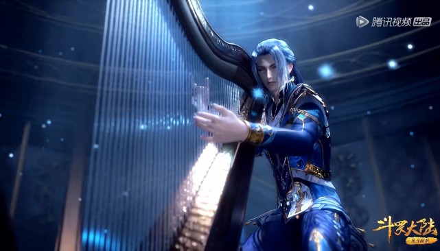 斗罗大陆120集看到唐三弹奏竖琴的样子他的表情亮了