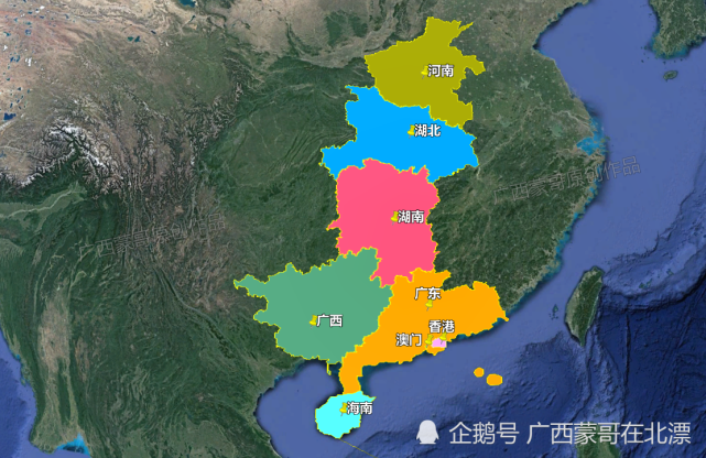 广西属于华南地区还是西部地区都属于还属于中南地区呢