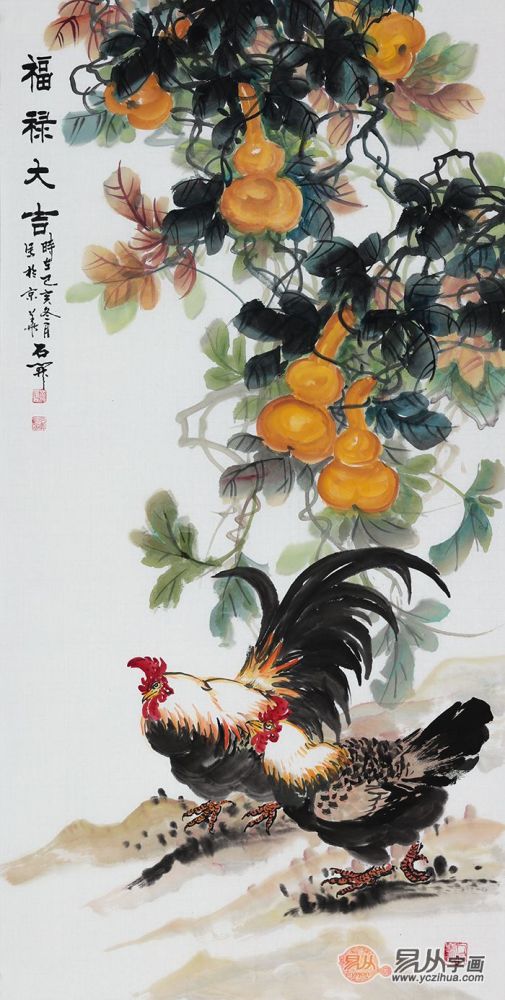 花鸟画|玄关装饰挂什么画好，这些花鸟画值得一挂