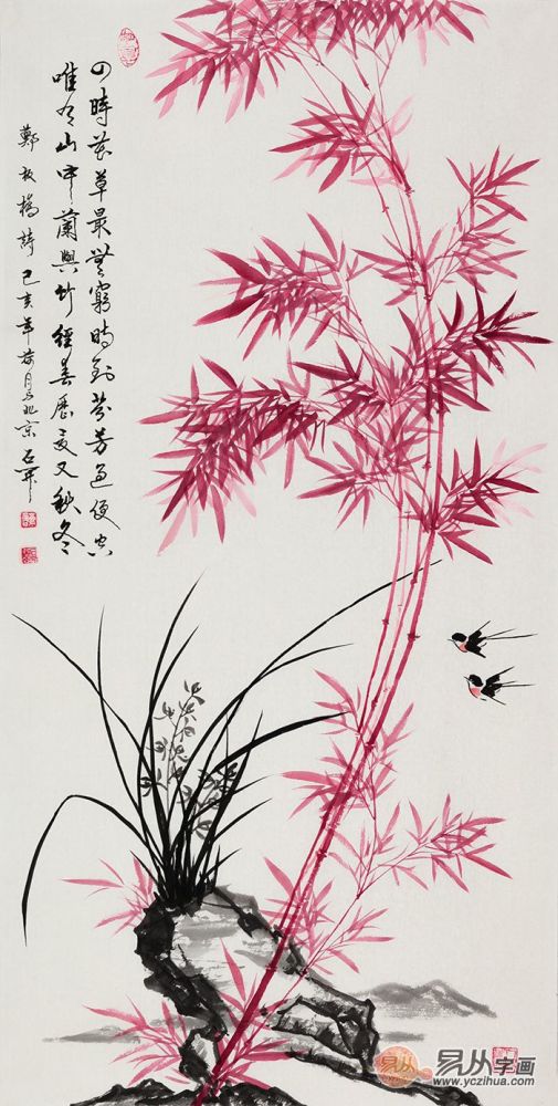 花鸟画|玄关装饰挂什么画好，这些花鸟画值得一挂