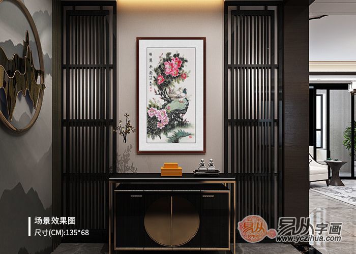 花鸟画|玄关装饰挂什么画好，这些花鸟画值得一挂