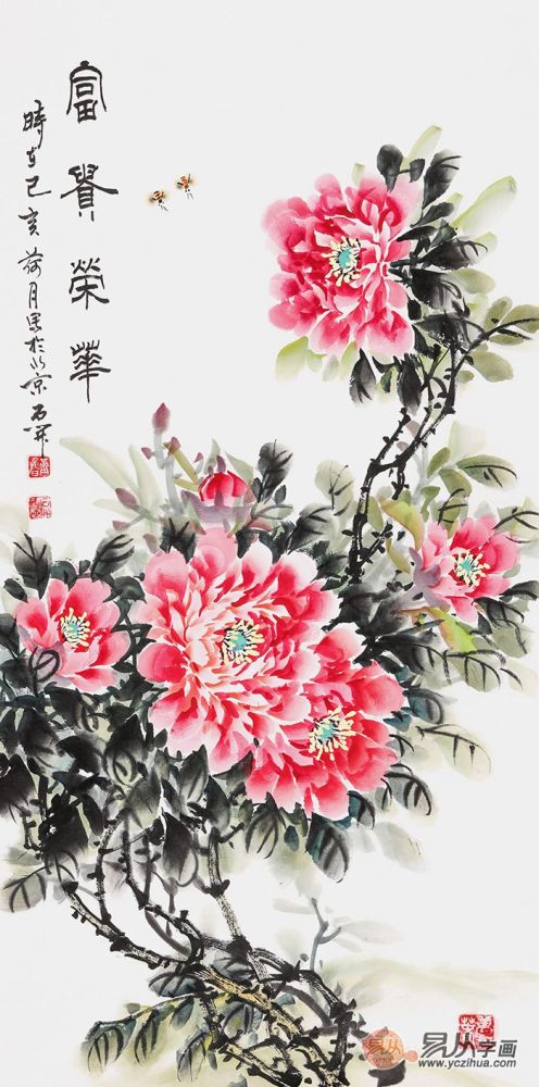 花鸟画|玄关装饰挂什么画好，这些花鸟画值得一挂