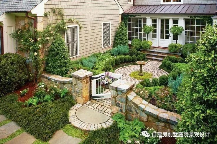 宽阔感-豪宅自建房别墅农村乡村庭院子私家花园景观绿化翻新改造设计!