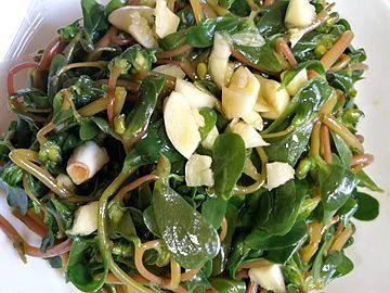 这个野生蔬菜凉拌着吃清凉爽口,它又叫长寿草,能预防皮肤衰老