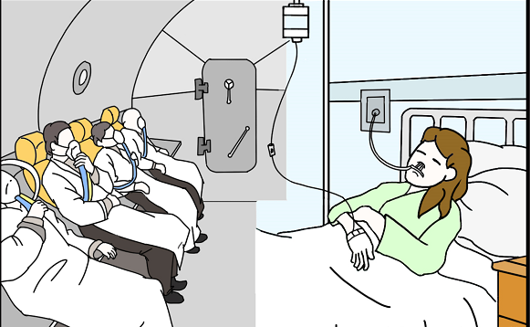 病人吸氧图片卡通图片