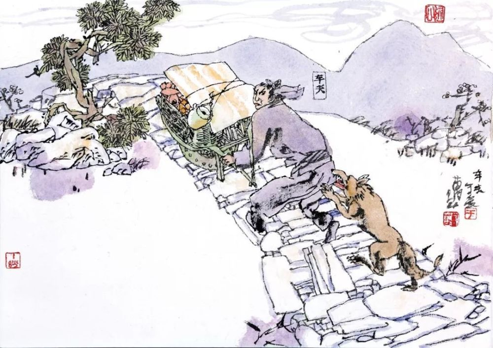 蒲松龄对这个乘人之危的狼,评价为狡猾而可笑,其实,狡猾不假,并不可笑