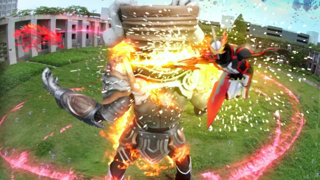 假面骑士圣刃首个反派岩石王魔像登场飞羽真化身假面骑士