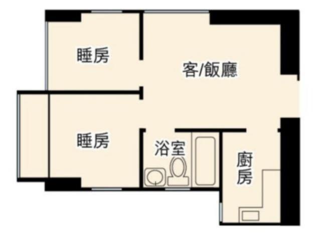 客厅,阳台,书房,厨房,餐厅,厕所,卧室x2房屋类型:小户型房屋面积:35㎡