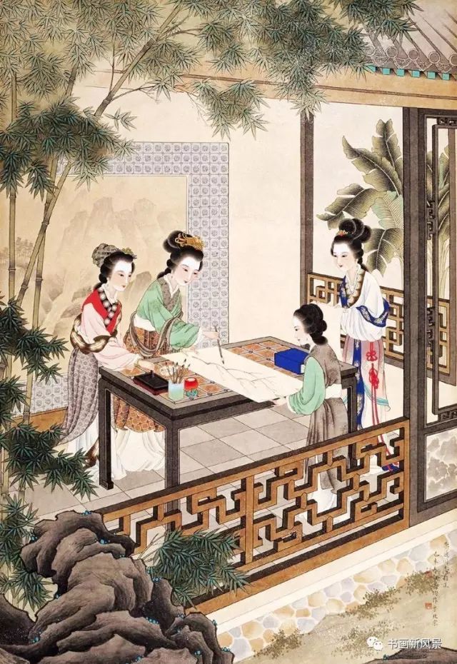 工笔|看看这位老教授画的美女美不美？