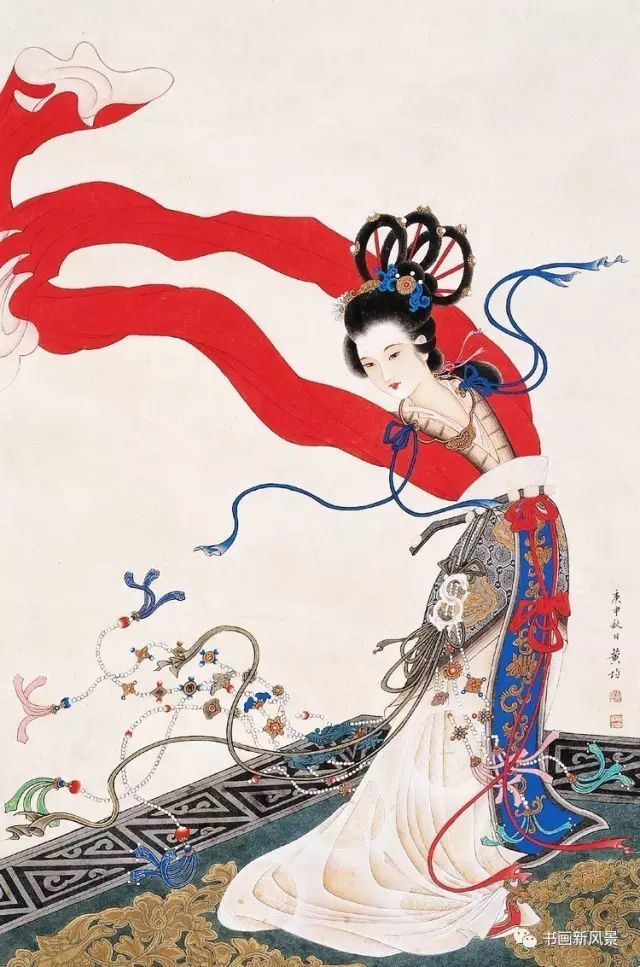 工笔|看看这位老教授画的美女美不美？