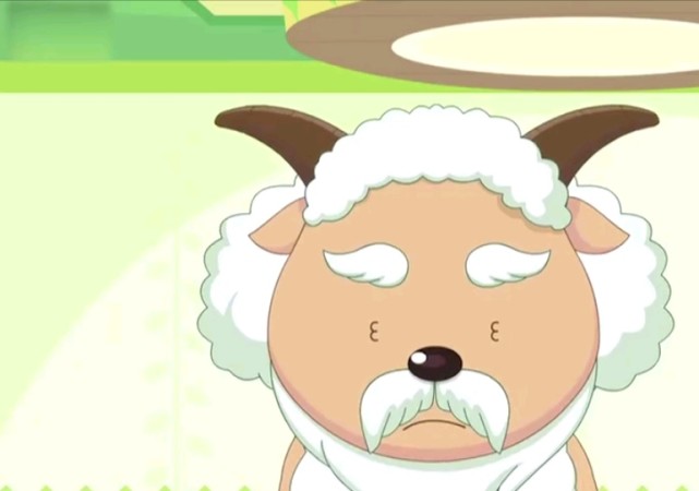 喜羊羊与灰太狼慢羊羊摘掉眼镜是什么样存在三种不同形象