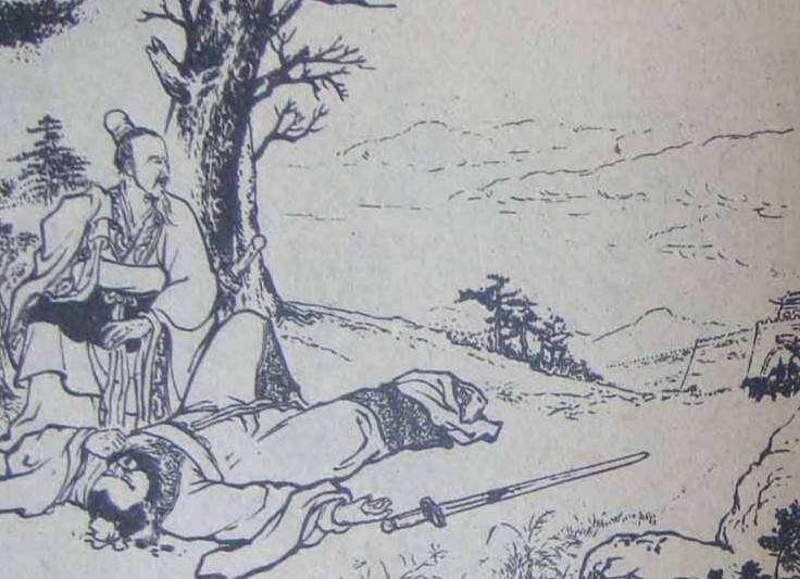 魏齐自刎而亡(图景)就在虞卿悲伤不已之时,魏无忌的马车奔过来了.