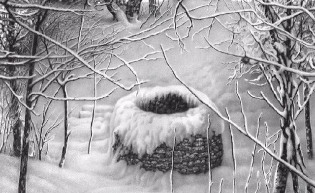 雪景|75岁老人专注画雪景：一支铅笔骗过所有人，画雪62年终成大师