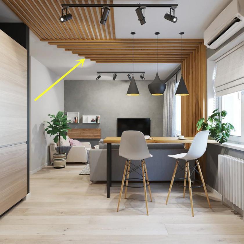 50根木条做吊顶?朋友直吹比石膏板还好看,发霉整个屋顶都会毁