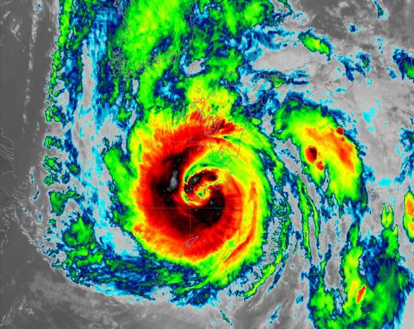 登陆倒计时台风海神十级风圈已到达日本